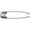 Säkerhetsnålar, L: 22 mm, tjocklek 0,6 mm, silver, 100 st./ 1 förp.