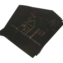 Skrappapper, ark 25x30 cm, 10 ark/ 1 förp.
