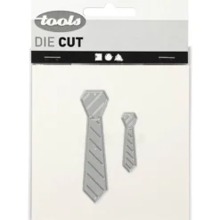 Skär och prägelschablon, slips, stl. 26x99+9x35 mm, 1 st.