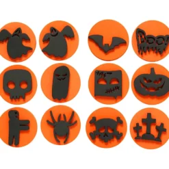 Skumstämplar, halloween, Dia. 7,5 cm, tjocklek 2,5 cm, 6 st./ 1 förp.