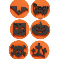 Skumstämplar, halloween, Dia. 7,5 cm, tjocklek 2,5 cm, 6 st./ 1 förp.