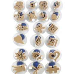 Skumstämplar med handtag, stl. 3-6 cm, 20 st./ 1 förp.