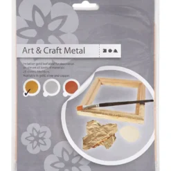 Slagmetall, ark 16x16 cm, guld, 0,625 m2, 25 ark/ 1 förp.