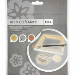 Slagmetall, ark 16x16 cm, silver, 0,625 m2, 25 ark/ 1 förp.