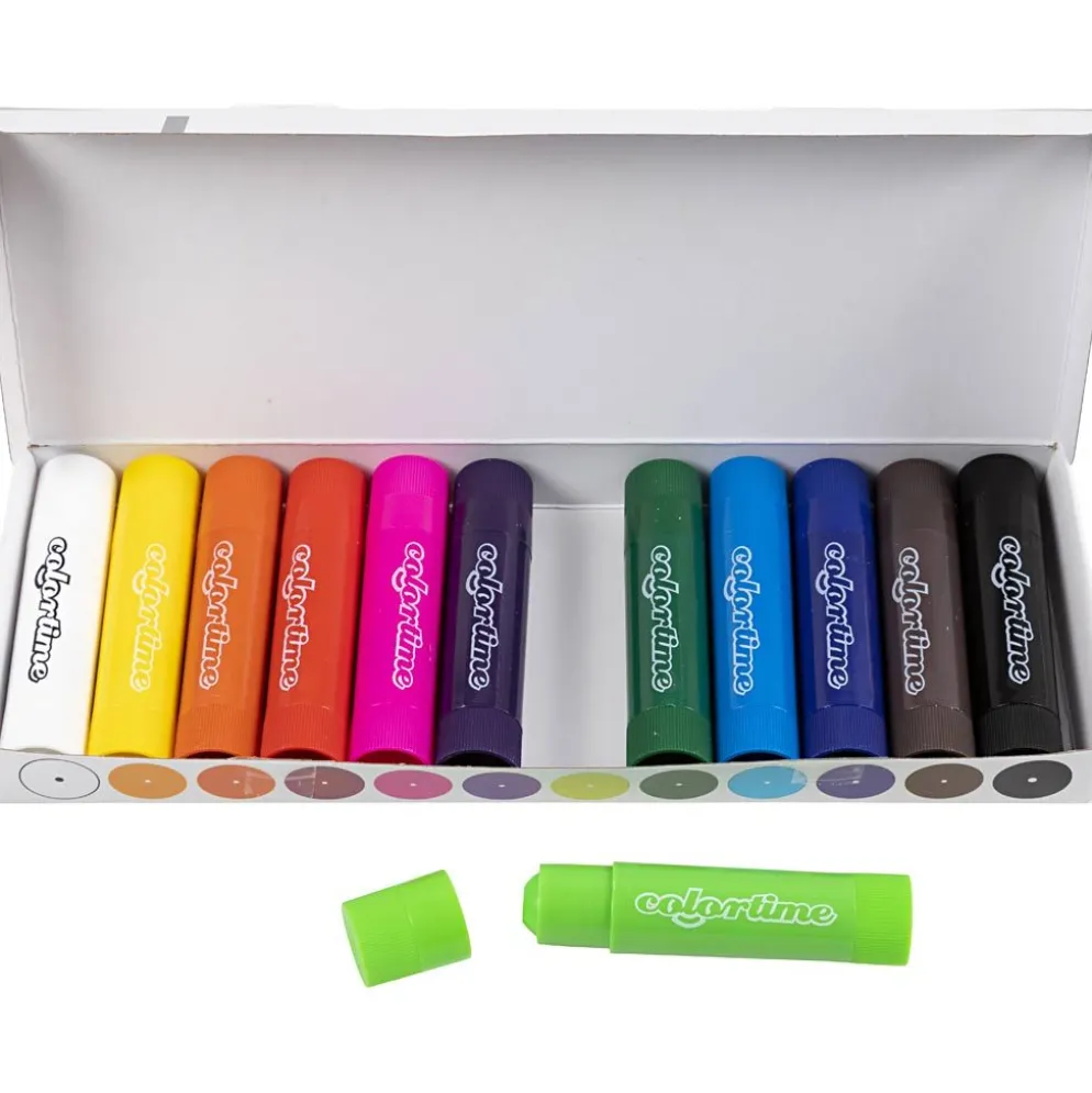 Soft Color Stick, L: 8 cm, mixade färger, 6,5 g, 120 st./ 1 förp.