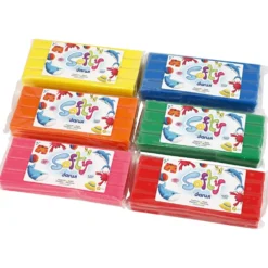 Softy Modellera, mixade färger, 6x500 g/ 1 förp.