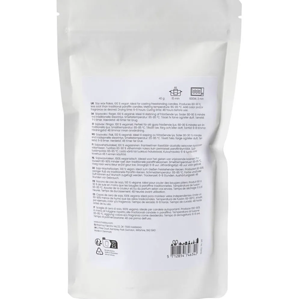 Sojavax, För fristående ljus, cream, 250 g/ 1 förp.