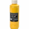 Solid textilfärg, täckande, gul, 250 ml/ 1 flaska