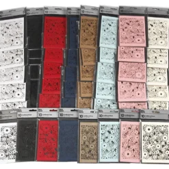 Spetskartong, ark 10,5x15 cm, 200 g, mixade färger, 8x10 förp./ 1 förp.