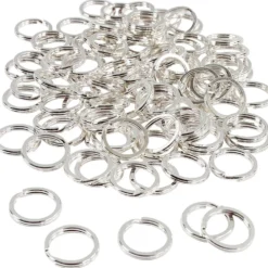 Splitring, Dia. 15 mm, försilvrad, 100 st./ 1 förp.
