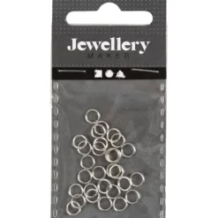 Splitring, Dia. 5 mm, försilvrad, 30 st./ 1 förp.