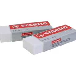 Stabilo Radergummi, H: 1 cm, L: 6,3 cm, B: 2,3 cm, vit, 20 st./ 1 förp.
