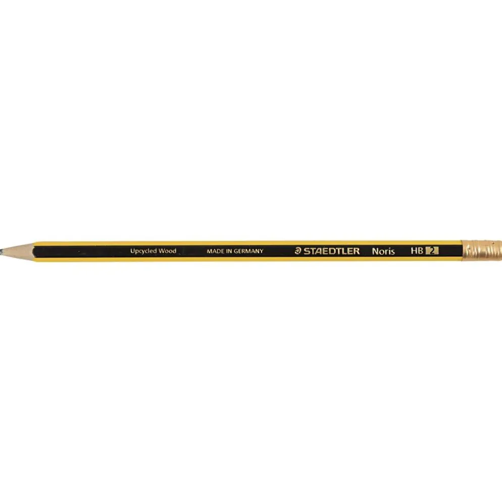 STAEDTLER blyerts med suddgummi, HB, 12 st./ 1 förp.