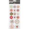 Stickers, handmade, ark 10x23 cm, ca. 16 st., 1 ark