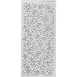 Stickers, snöflingor, ark 10x23 cm, silver, 1 ark