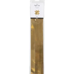 Stjärnstrimlor, L: 73 cm, B: 25 mm, Dia. 11,5 cm, metallguld, 50 st./ 1 förp.