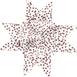 Stjärnstrimlor, L: 44+78 cm, B: 15+25 mm, Dia. 6,5+11,5 cm, röd, vit, 48 strimlor/ 1 förp.