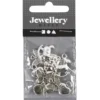 stl. 10-20 mm, flera designer, silver, 12 st./ 1 förp.