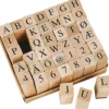 Stämplar, stl. 13x13 mm, ca. 8 mm, 42 mix./ 1 förp.