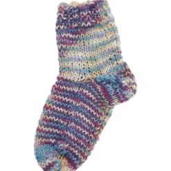 Strumpgarn, L: 200 M, lila/pink harmoni, 50 g/ 1 nystan