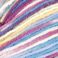 Strumpgarn, L: 200 M, lila/pink harmoni, 50 g/ 1 nystan