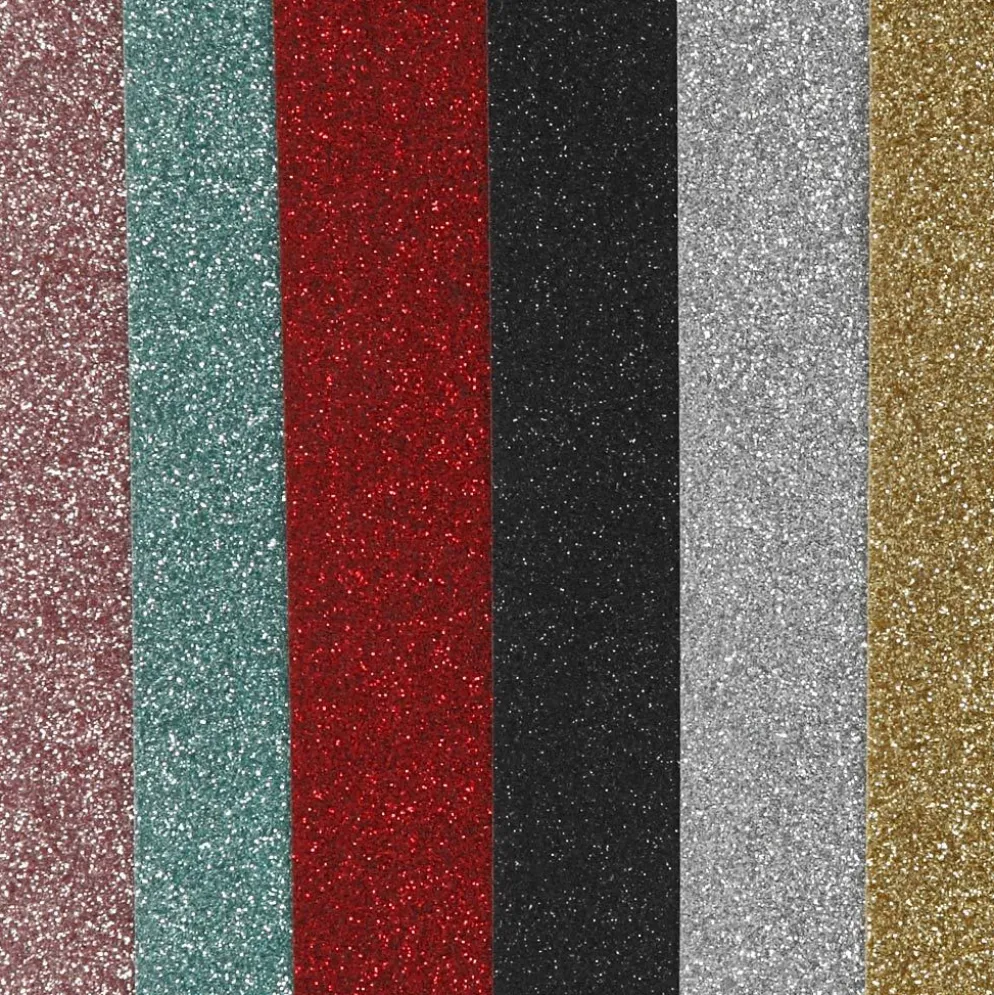 Stryktyg, ark 148x210 mm, glitter, mixade färger, 6x10 ark/ 1 förp.