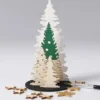 Sätt-ihop-själv träfigurer, julgranar, L: 20 cm, B: 17 cm, tjocklek 3 mm, 1 förp.