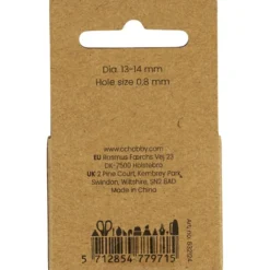 Sötvattenspärlor, Dia. 13-14 mm, Hålstl. 0,8 mm, Längsgående perforering, pärlemor, 4 st./ 1 förp.