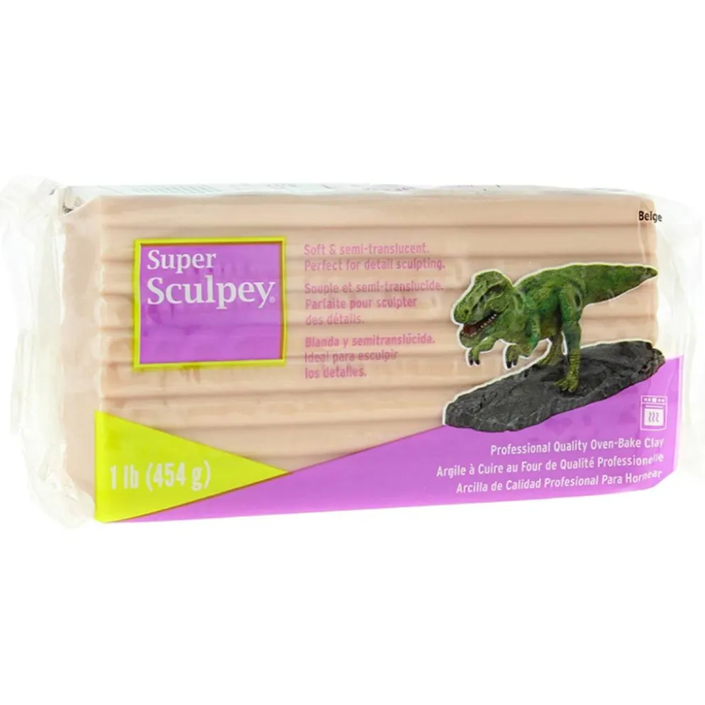 Super Sculpey Ceramics & Sculpture, beige, 454 g/ 1 förp.