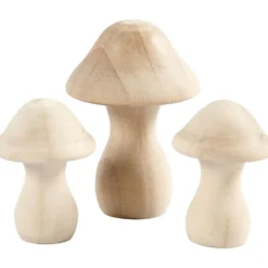 Svampar, Dia. 3,3+4,5 cm, stl. 4,5+6,5 cm, 3 st./ 1 förp.