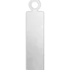 Tag, Rektangel, stl. 20x5 mm, Hålstl. 1,9 mm, tjocklek 1,3 mm, aluminium, 20 st./ 1 förp.