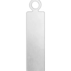 Tag, Rektangel, stl. 20x5 mm, Hålstl. 1,9 mm, tjocklek 1,3 mm, aluminium, 20 st./ 1 förp.