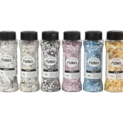 Terrazzo Flakes, mixade färger, 6x90 g/ 1 förp.