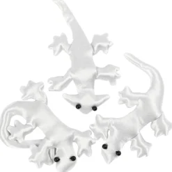 Textilkryp, stl. 10-14 cm, vit, 3 st./ 1 förp.