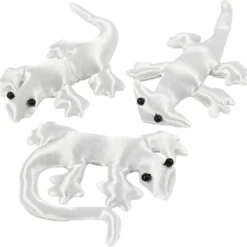 Textilkryp, stl. 10-14 cm, vit, 3 st./ 1 förp.