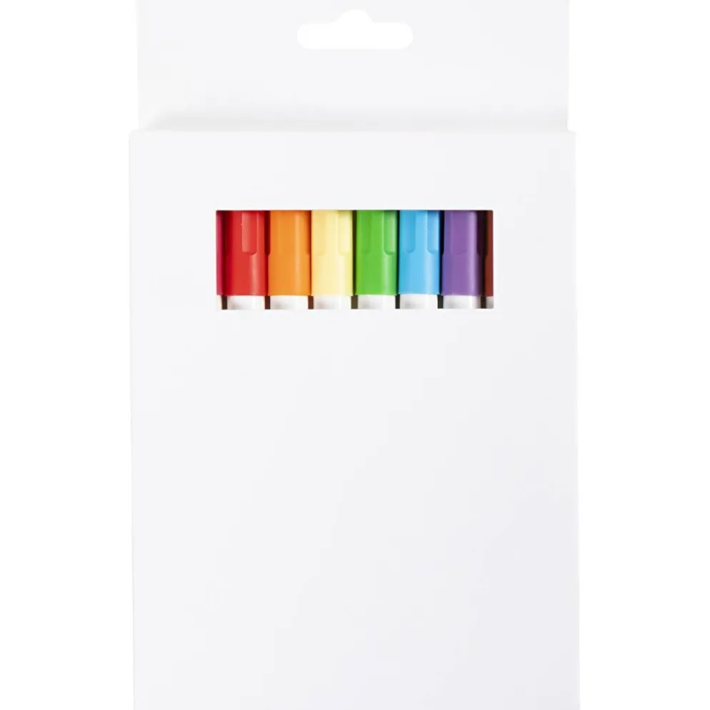 Textilpennor, spets 1 mm, starka färger, 10 st./ 1 förp.
