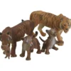 Tigerfamilj, H: 5-7 cm, L: 7,5-13 cm, 4 st./ 1 set