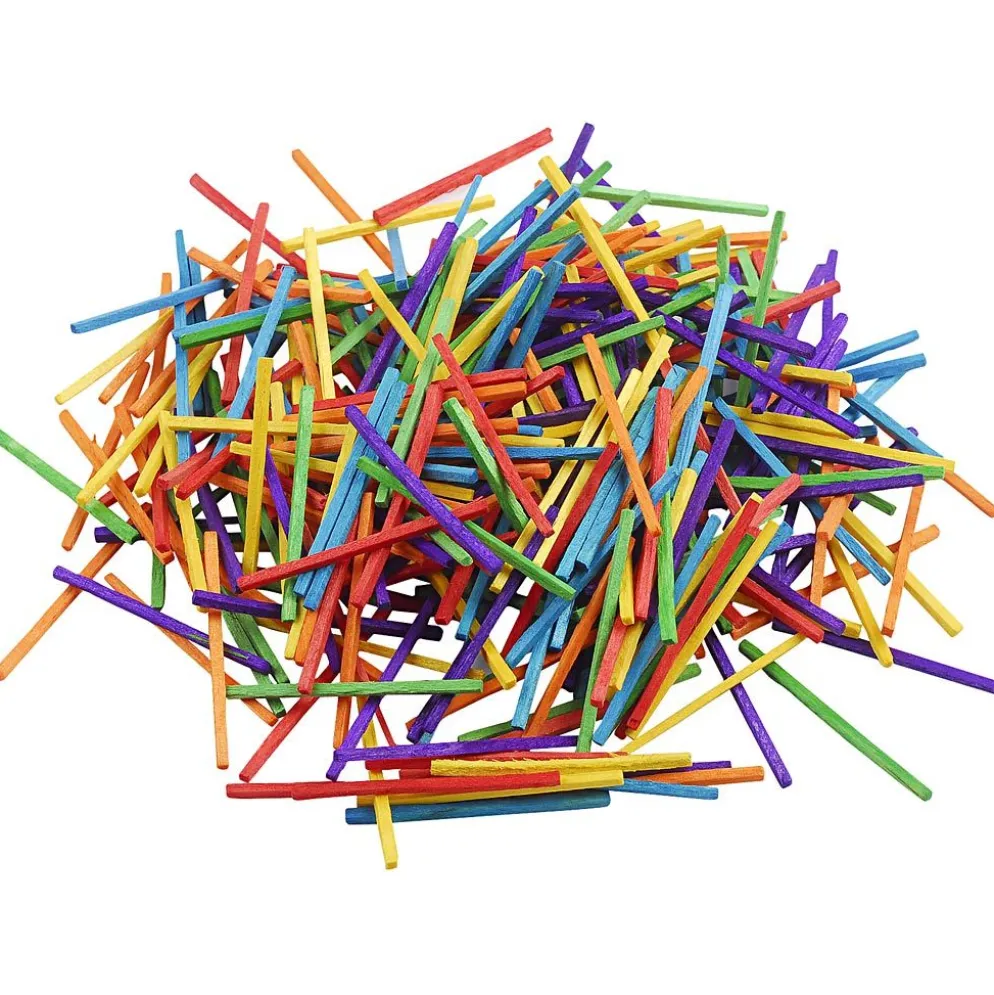 Tändstickor, L: 5 cm, mixade färger, 4300 st., 500 g/ 1 förp.