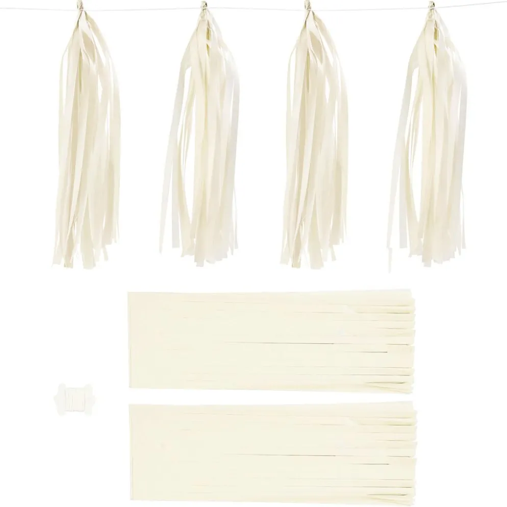 Tofs, stl. 12x35 cm, 14 g, råvit, 12 st./ 1 förp.