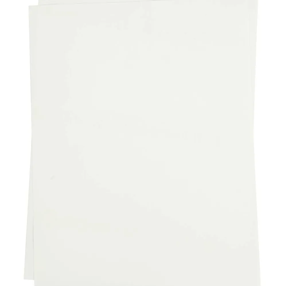 Transferark, ark 21,5x28 cm, till ljusa textilier, transparent, 5 ark/ 1 förp.