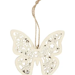 Trädekorationer, fjäril, blomma, fågel, H: 10 cm, B: 10 cm, 90 st./ 1 förp.