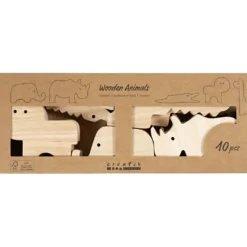 Trädjur, Safari, H: 3-14,5 cm, tjocklek 2 cm, 10 st./ 1 förp.