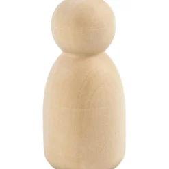Träfigurskropp, Oval, H: 6 cm, 5 st./ 1 förp.
