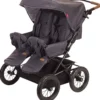 TRILLE Beba tvillingsittvagn, stl. 82x76x31 cm, grå, 1 st.