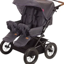 TRILLE Beba tvillingsittvagn, stl. 82x76x31 cm, grå, 1 st.