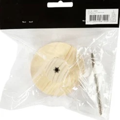 Träknopp, rund, D: 4,5 cm, Dia. 7 cm, 1 st.