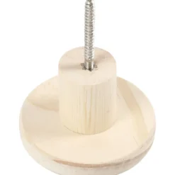 Träknopp, rund, D: 4,5 cm, Dia. 7 cm, 1 st.