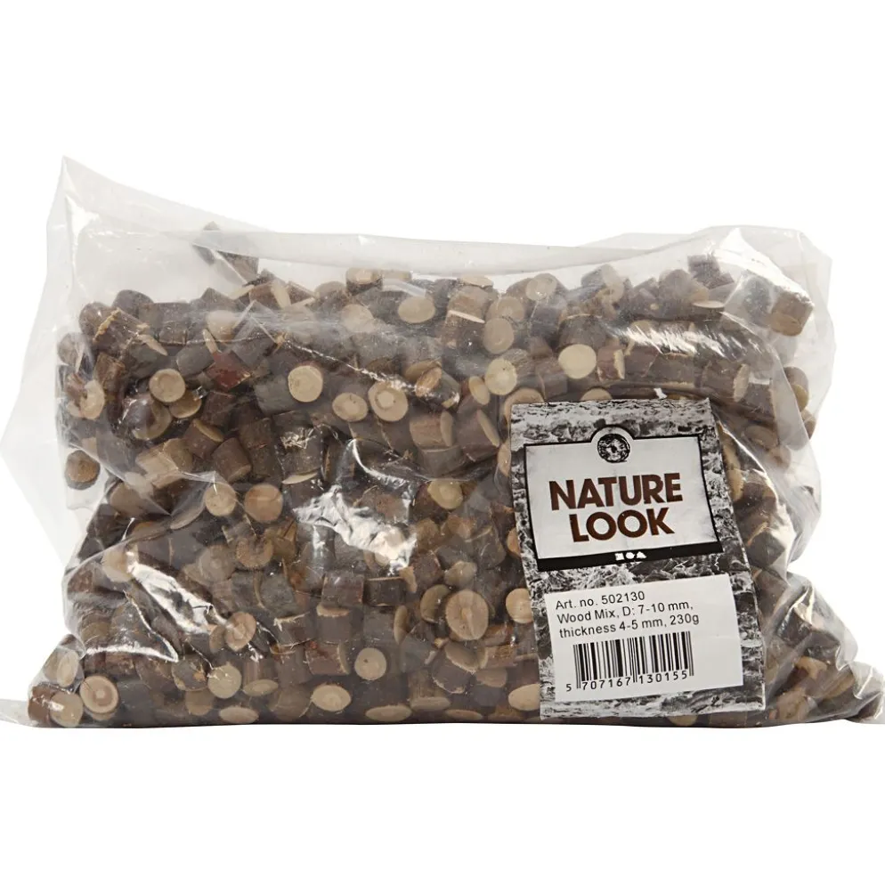 Trämix, Dia. 7-10 mm, tjocklek 4-5 mm, 230 g/ 1 förp.