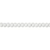 Träpärlor, Dia. 5 mm, Hålstl. 1,5 mm, ca. 150 st., vit, 6 g/ 1 förp.