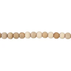 Träpärlor, Dia. 5 mm, Hålstl. 1,5 mm, 100 st./ 1 förp.